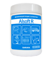 SARAYA Alsoft R Дезинфицирующие салфетки , 90 шт.