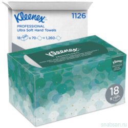 Kimberly-Clark 1126 KLEENEX Ultra Soft Pop-Up Полотенца для рук сложенные в коробке-диспенсере