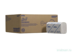 Kimberly-Clark 6689 SCOTT PERFORMANCE Листовые бумажные полотенца однослойные V-сложения в пачке