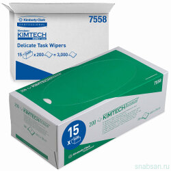 Kimberly-Clark 7558 KIMTECH SCIENCE Протирочные салфетки для деликатных работ - 200 листов, белый