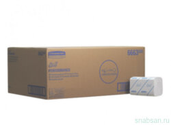 Kimberly-Clark 6663 SCOTT PERFORMANCE Листовые бумажные полотенца однослойные Z-сложения в пачке
