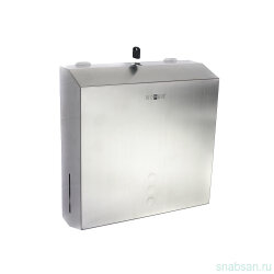 NOFER 04006.S Диспенсер для бумажных полотенец Nofer из нержавеющей стали матовый 300х280х100