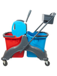 Uctem Plas CK756 Тележка уборочная, двухведерная, 2х25л с отжимом, пластик