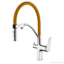 Смеситель для кухни Lemark Comfort (LM3074C-Orange)