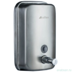Ksitex SD 1618-800 M Дозатор для жидкого мыла механический, нержавеющая сталь матовый 0,8 литра