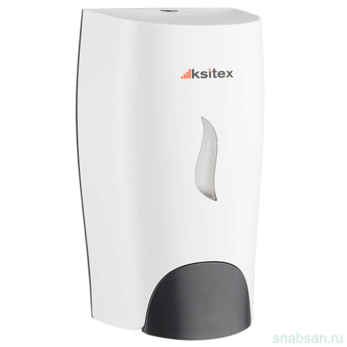 Ksitex FD-161W Дозатор для мыла-пены механический, пластик белый 1 литр