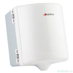 Ksitex AC1-16W Диспенсер для рулонных полотенец центральной вытяжки, пластик белый