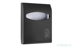 NOFER 04028.N Диспенсер туалетных накладок пластмассовый Black 295х230х60, чёрный