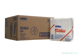 Kimberly-Clark 8388 WYPALL X80 нетканый протирочный материал (салфетки белые в пачке 50шт)